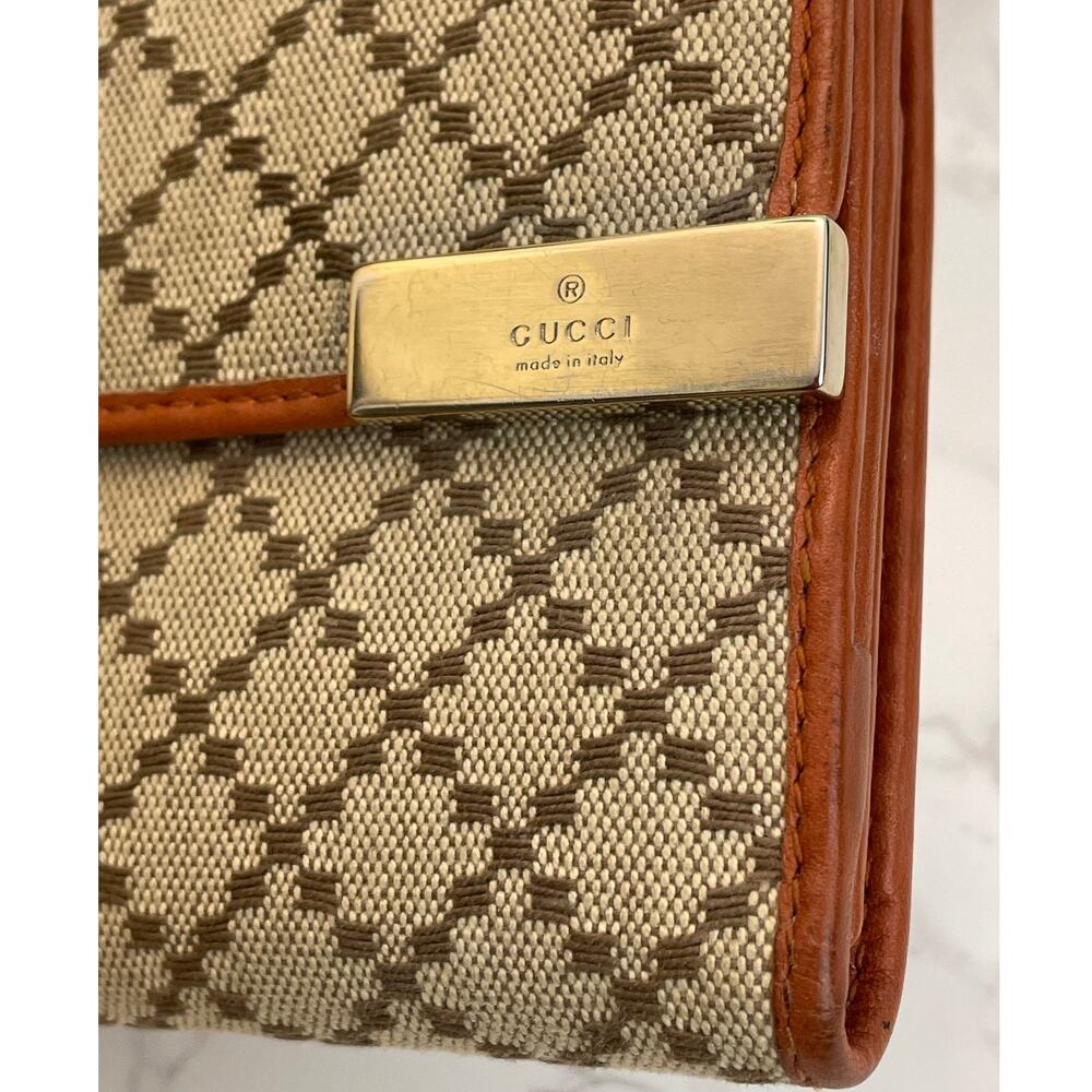 Gucci Diamante Canvas Continental Wallet with Dust Bag EUC - Picture 5 of 11
